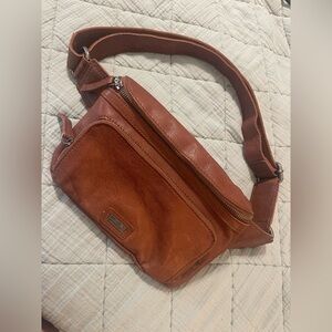 Spikes & Sparrow Rust Leather Belt Bag